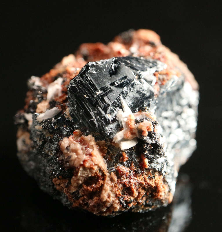 Andradite on Hematite, Wessels Mine, Northern Cape, South Africa