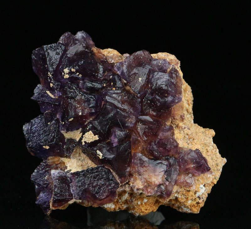 Grape Jelly Fluorite on Matrix, Damaraland, Palmwag, Erongo, Namibia
