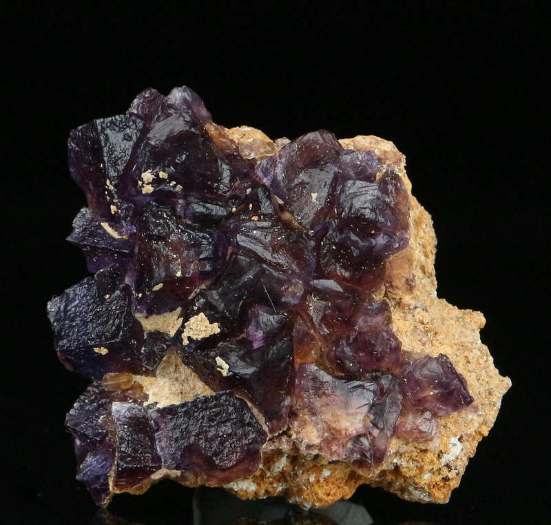 Grape Jelly Fluorite on Matrix, Damaraland, Palmwag, Erongo, Namibia