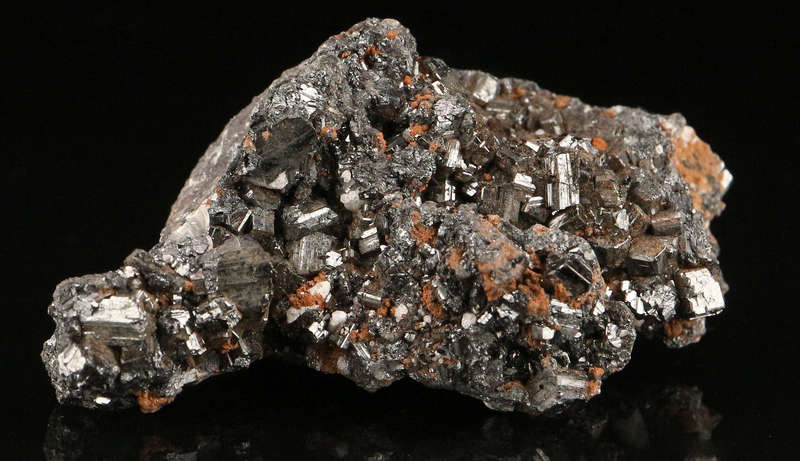 Braunite on Matrix, "N'Chwaning II Mine, Kalahari Manganese Field, Northern Cape, South Africa "