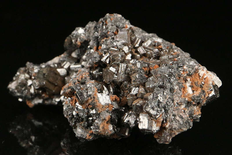 Braunite on Matrix, "N'Chwaning II Mine, Kalahari Manganese Field, Northern Cape, South Africa "