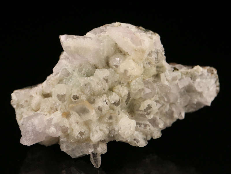 Prehnite, Calcite on Quartz, Gobobosebberge Mnt, Namibia