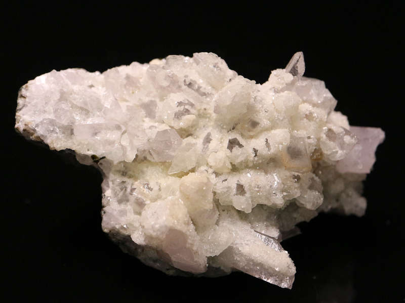 Prehnite, Calcite on Quartz, Gobobosebberge Mnt, Namibia