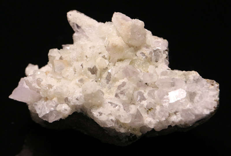 Prehnite, Calcite on Quartz, Gobobosebberge Mnt, Namibia