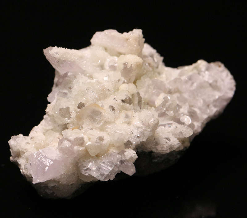 Prehnite, Calcite on Quartz, Gobobosebberge Mnt, Namibia