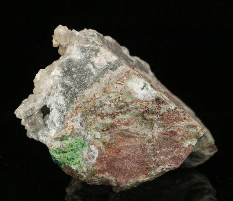 Duftite, Calcite on Matrix, Tsumeb Mine, Namibia