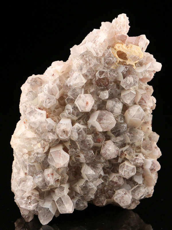 Red Hematite in Quartz Cluster, Orange River Area, Northern Cape, South Africa