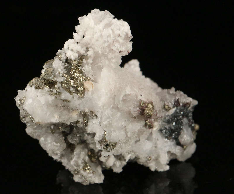 Pyrite & Baryte with Calcite,"N'Chwaning II Mine, Kalahari Manganese Field, Northern Cape, South Afr