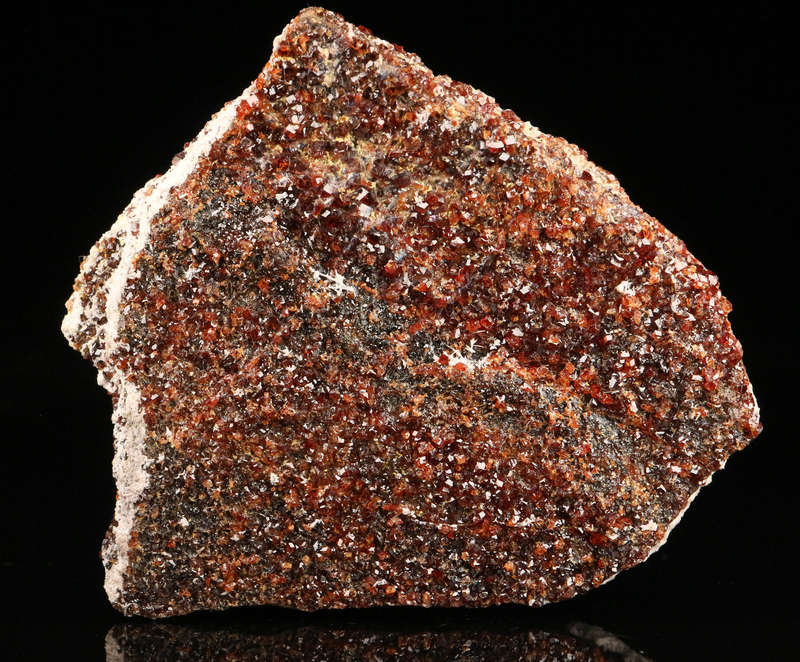 Baryte on Andradite Garnets on Host Matrix, N'Chwaning II, Northern Cape, South Africa