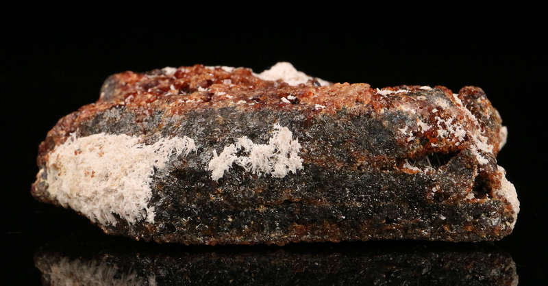 Baryte on Andradite Garnets on Host Matrix, N'Chwaning II, Northern Cape, South Africa