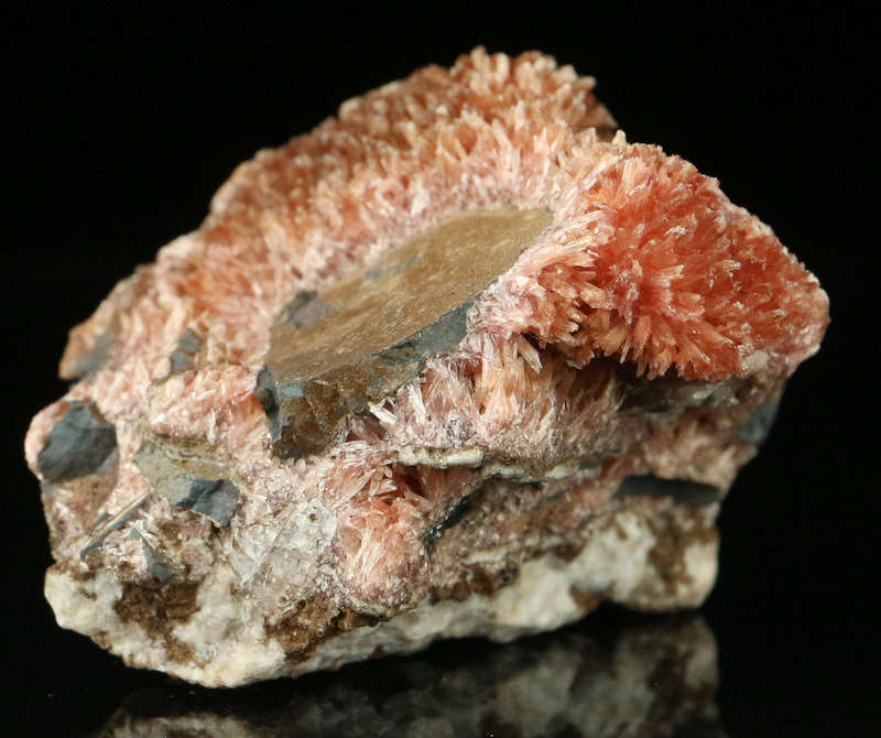 Inesite on Matrix, "N'Chwaning II Mine, Kalahari Manganese Field, Northern Cape, South Africa "