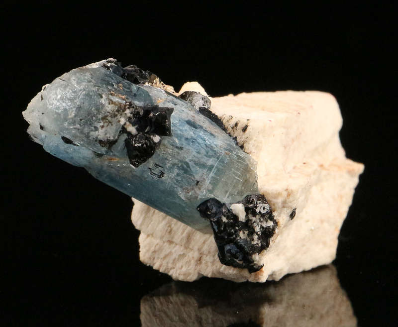 Aquamarine, Schorl, Feldspar, Erongo Mnt Region, Namibia