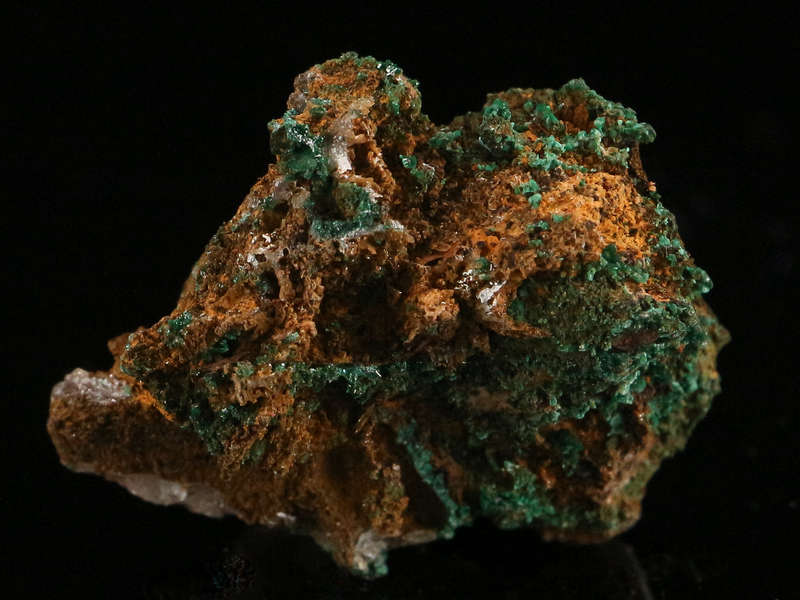 Baryte on Malachite, Shinkolobwe Mine, Katanga, DR Congo