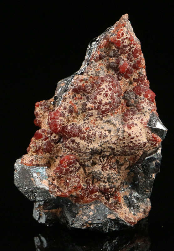 Andradite on Hematite, N'Chwaning II, Northern Cape, South Africa