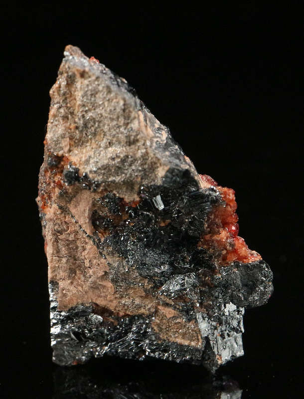Andradite on Hematite, N'Chwaning II, Northern Cape, South Africa