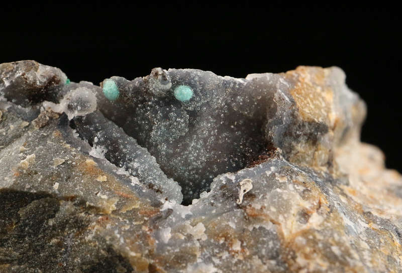 Quartz Druzy on matrix, Skorpion Mine, Karas Region, Namibia