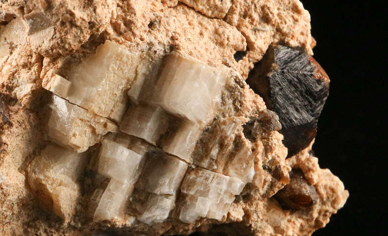 Garnet on Matrix, Erongo Mnt Region, Namibia