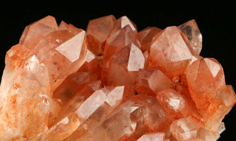 Red Hematite in Quartz Cluster, Orange River Area, Northern Cape, South Africa