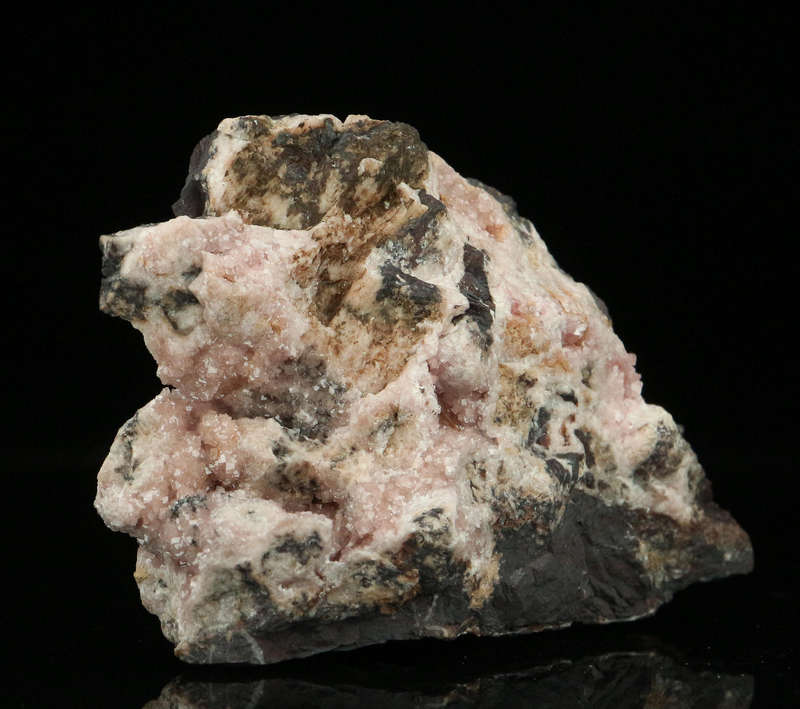 Rhodochrosite on Matrix,"N'Chwaning II Mine, Kalahari Manganese Field, Northern Cape, South Africa "