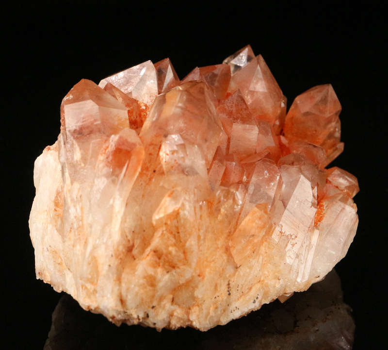 Red Hematite in Quartz Cluster, Orange River Area, Northern Cape, South Africa