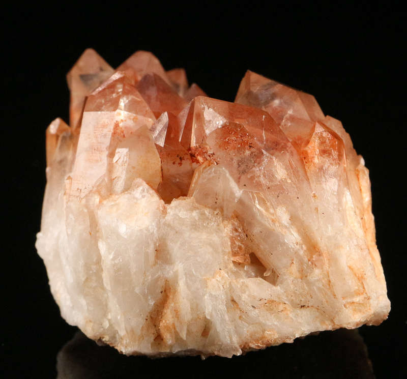 Red Hematite in Quartz Cluster, Orange River Area, Northern Cape, South Africa