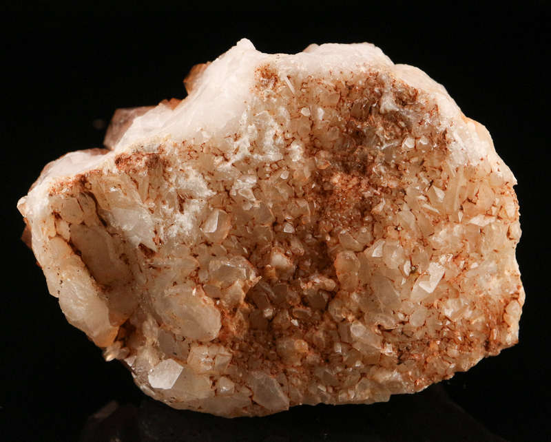 Red Hematite in Quartz Cluster, Orange River Area, Northern Cape, South Africa