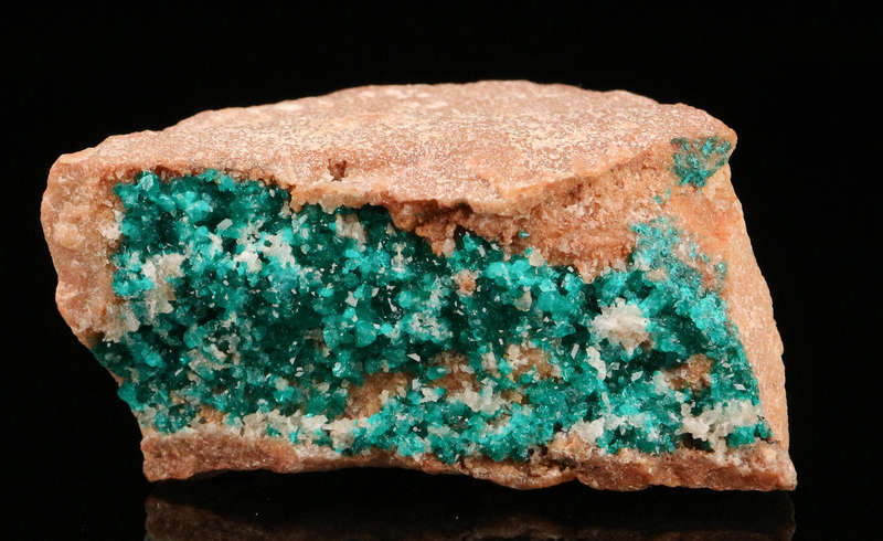 Dioptase on Matrix, Kaokoveld Region, Namibia