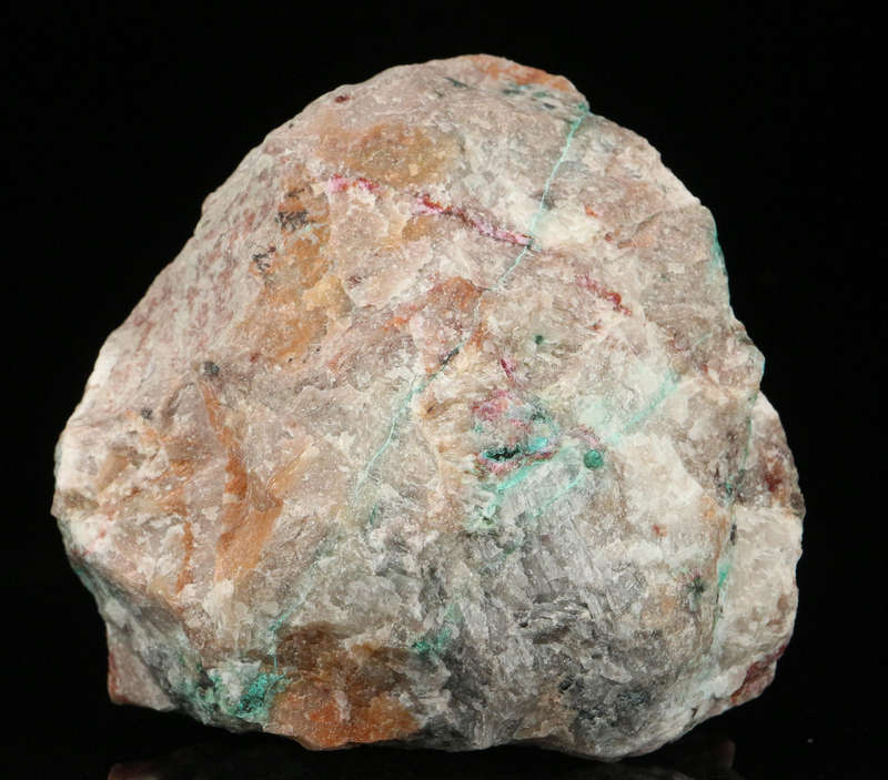 Quartz on Cobaltoan Calcite on Matrix, Mashamba West Mine, DRC