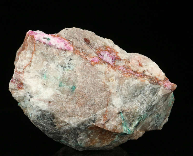 Quartz on Cobaltoan Calcite on Matrix, Mashamba West Mine, DRC