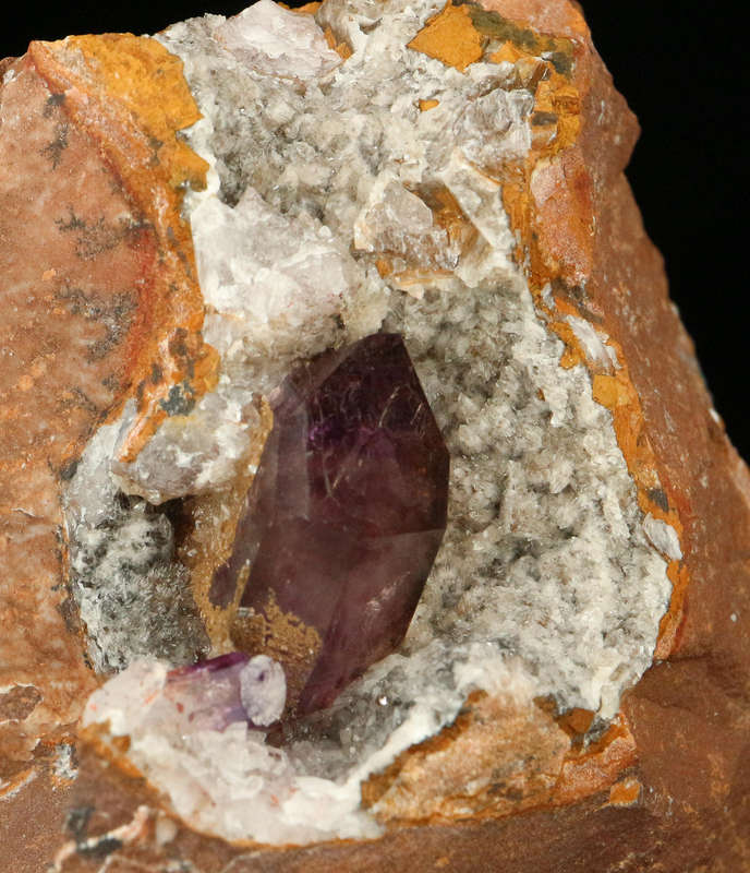 Amethyst Quartz on Matrix, Gobobosebberge Mnt, Namibia