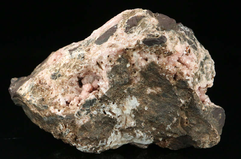 Rhodochrosite on Matrix,"N'Chwaning II Mine, Kalahari Manganese Field, Northern Cape, South Africa "