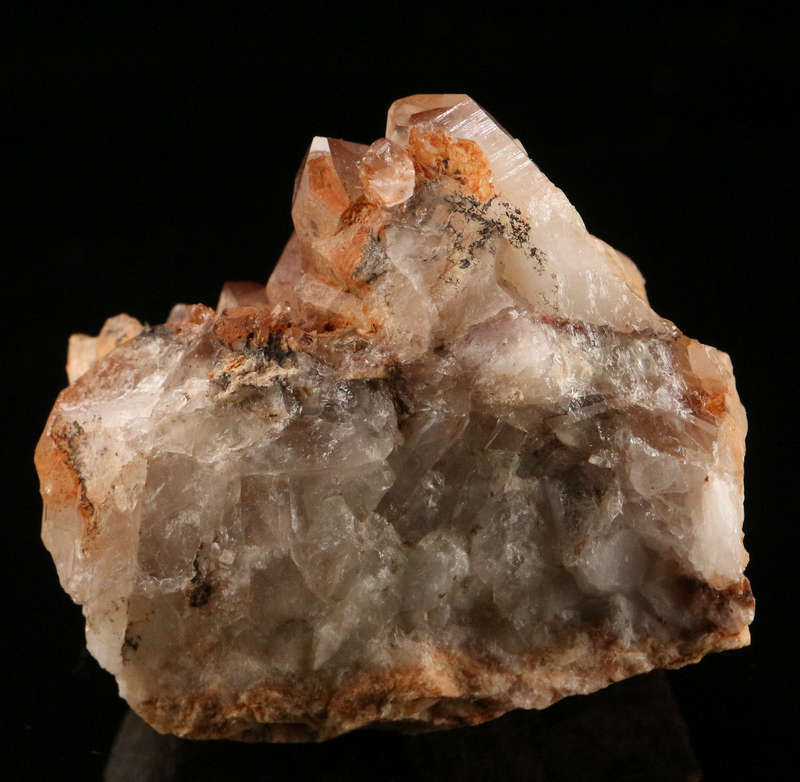 Red Hematite in Quartz Cluster, Orange River Area, Northern Cape, South Africa