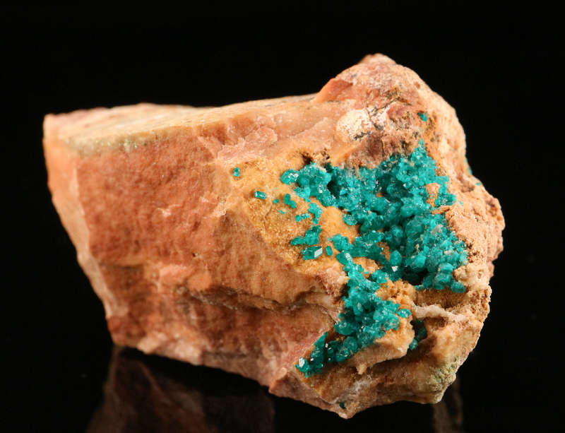 Dioptase on Matrix, Kaokoveld Region, Namibia