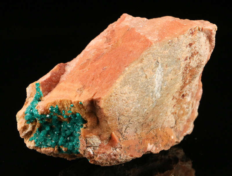 Dioptase on Matrix, Kaokoveld Region, Namibia