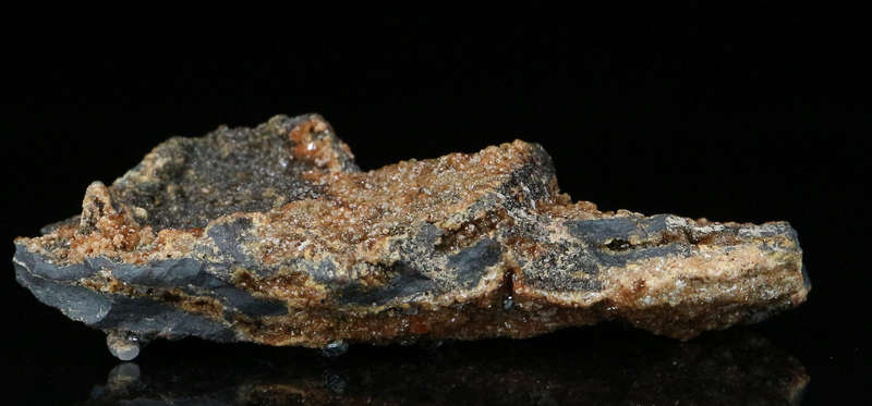 Andradite, Hematite on Matrix,"N'Chwaning II Mine, Kalahari Manganese Field, Northern Cape, South Af