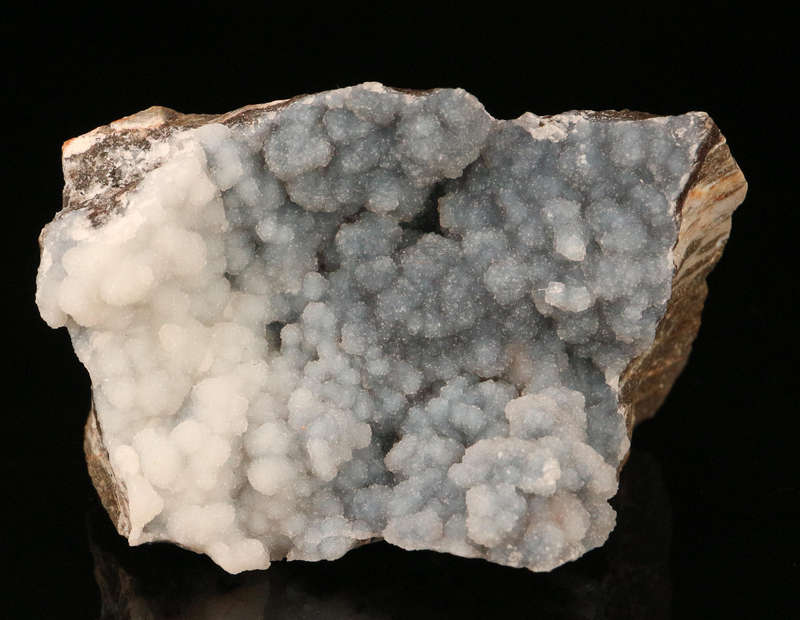 Quartz on Smithsonite on Maltrix, Skorpion Mine, Karas Region, Namibia