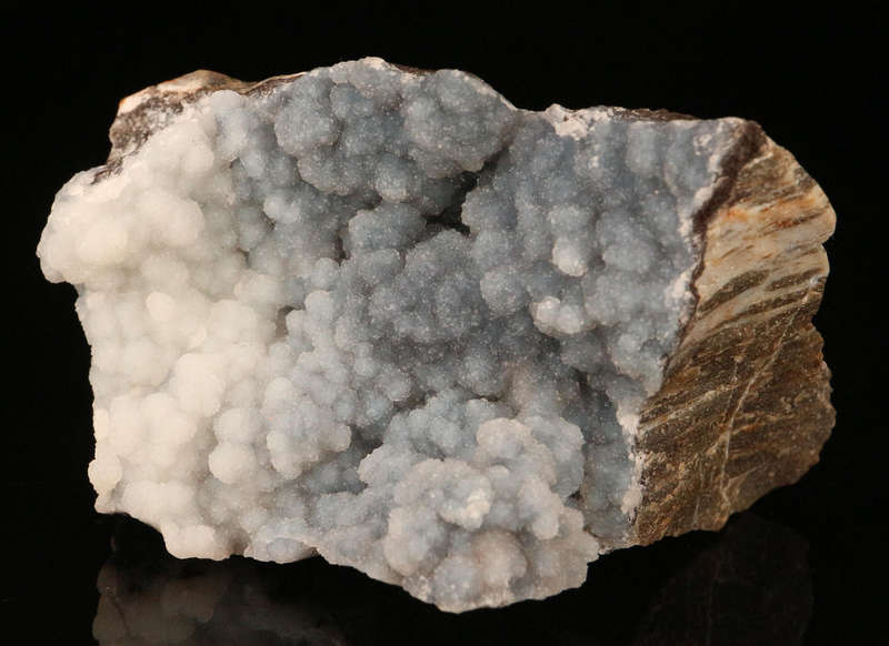 Quartz on Smithsonite on Maltrix, Skorpion Mine, Karas Region, Namibia