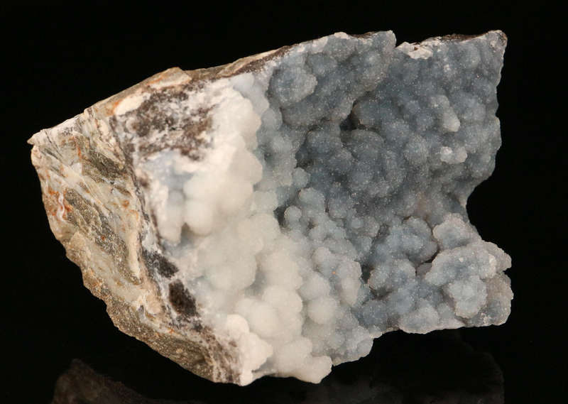 Quartz on Smithsonite on Maltrix, Skorpion Mine, Karas Region, Namibia