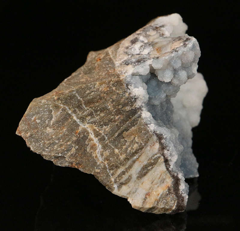 Quartz on Smithsonite on Maltrix, Skorpion Mine, Karas Region, Namibia
