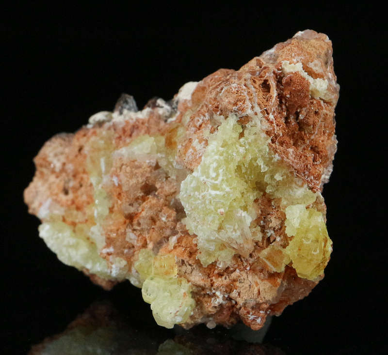 Ettringite on Matrix, "N'Chwaning II Mine, Kalahari Manganese Field, Northern Cape, South Africa "