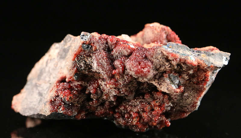 Andradite on Hematite, Wessels Mine, Northern Cape, South Africa