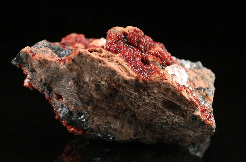 Andradite on Hematite, Wessels Mine, Northern Cape, South Africa