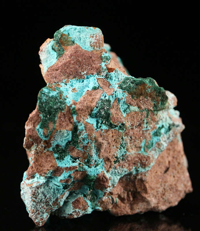 Malachite on Chrysocolla, Tantara Mine, DRC