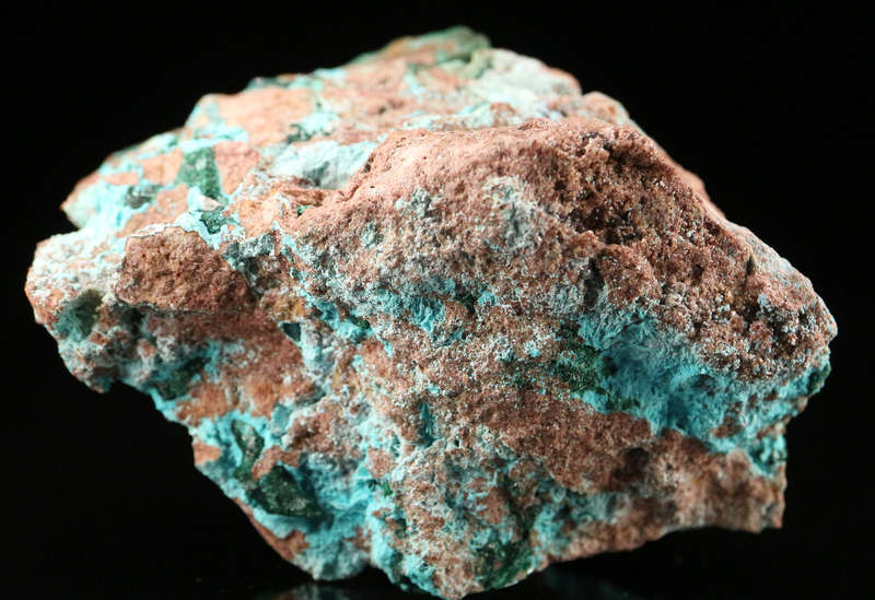 Malachite on Chrysocolla, Tantara Mine, DRC
