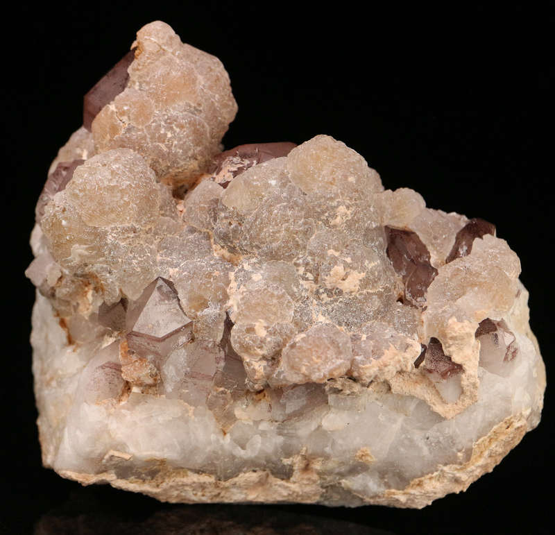 Fluorite on Quartz Cluster, Orange River Area, Northern Cape, South Africa