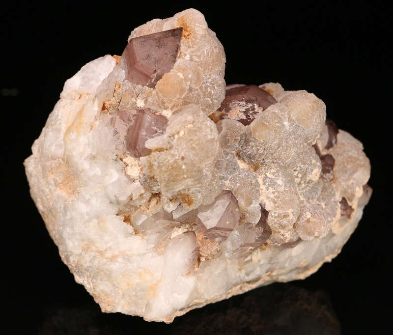 Fluorite on Quartz Cluster, Orange River Area, Northern Cape, South Africa