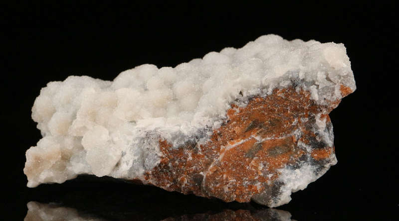 Quartz on Smithsonite, Skorpion Mine, Karas Region, Namibia