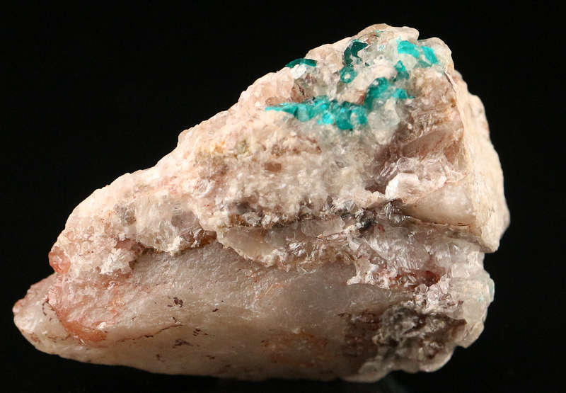 Calcite & Dioptase on Matrix, Tsumeb Mine, Namibia