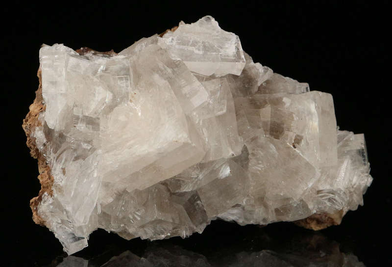Hydroxyapophyllite on Matrix,"N'Chwaning II Mine, Kalahari Manganese Field, Northern Cape, South Afr