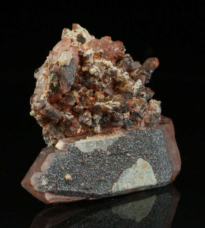 Hematite on Quartz Cluster Floater, Artonvilla Mine, Musina, South Africa